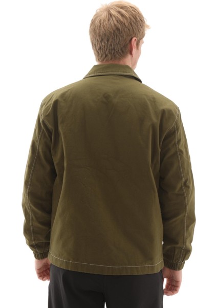 TB0A5N463021 Timberland Washed Duck Canvas Insulated Coach Jacke Erkek Yeşil modelleri