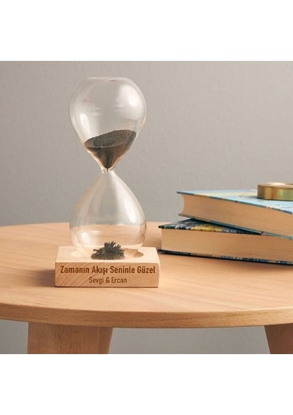 Kişiye Özel Zamanın Akışı Seninle Güzel Temalı Kum Saati fiyatları