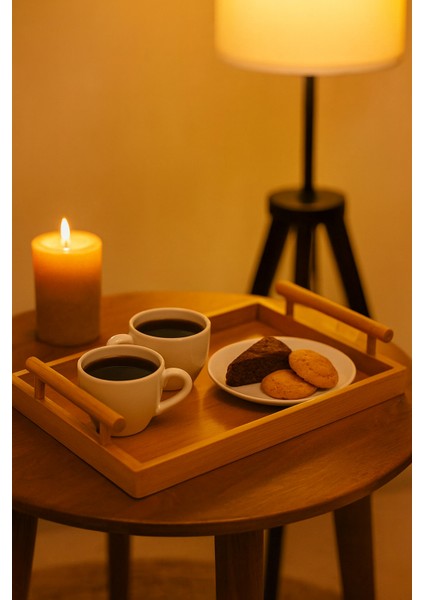 Küçük Bambu Dikdörtgen Servis Tepsisi 23,5×35 cm fırsatları