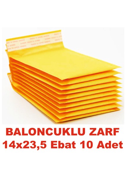 Hava Kabarcıklı Torba Kraft Zarf 14X23,5 cm