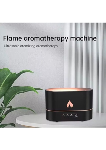 Alev Efektli Ultrasonik Hava Nemlendirici – Sessiz, Otomatik Kapanma, LED Işıklı Aroma Difüzör indirimleri
