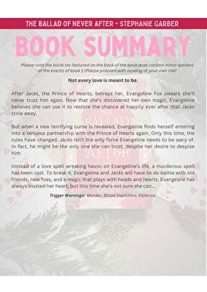 The Ballad Of Never After Stephanie Garber 403 Sayfa Ciltsiz Roman fırsatları
