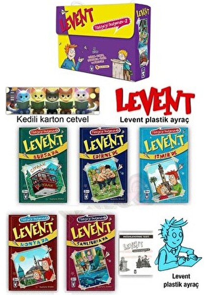 Levent Türkiye'yi Geziyorum 5 Kitap - Mustafa Orakçı'dan Eğlenceli Maceralar fiyatları