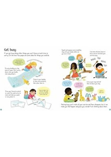 All About Worries And Fears Felicity Brooks Çocuklar İçin Eğlenceli Kitap 10 Sayfa modelleri