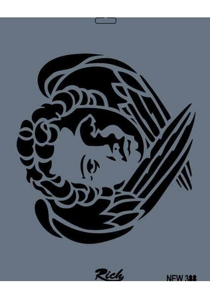 Rich New Seri N388 Stencil 35X25 cm