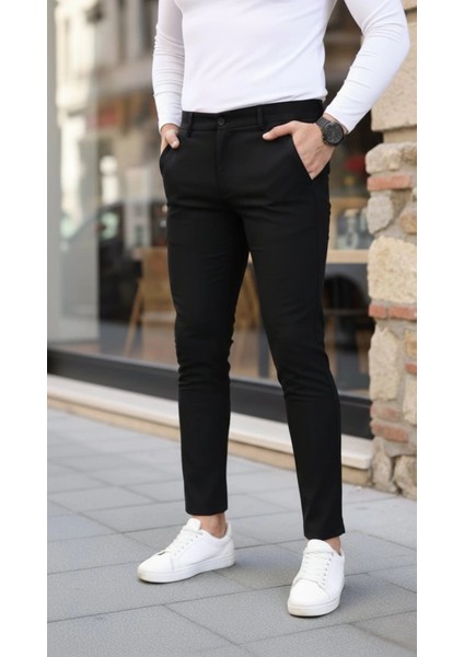 Erkek Slim Fit Likralı Gabardin Pantolon fırsatları