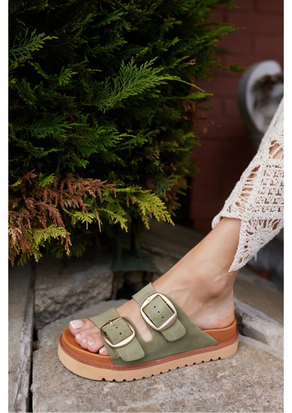 Primo Kadın Mavi Gercek Suet Eva Terlık indirimleri