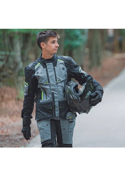 Apollo 4 Mevsim Motosiklet Montu Siyah-Gri-Neon Sarı modelleri