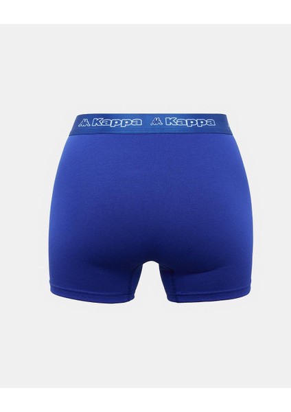 Logo Kabox 2 Erkek Siyah-Mavi Regular Fit Boxer modelleri