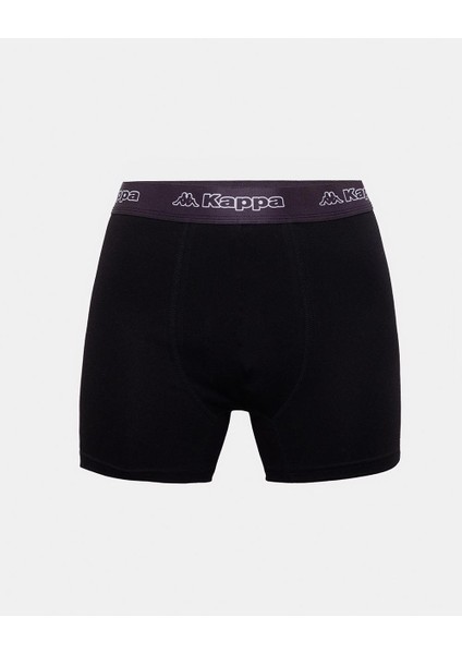 Logo Kabox 2 Erkek Siyah-Mavi Regular Fit Boxer fırsatları