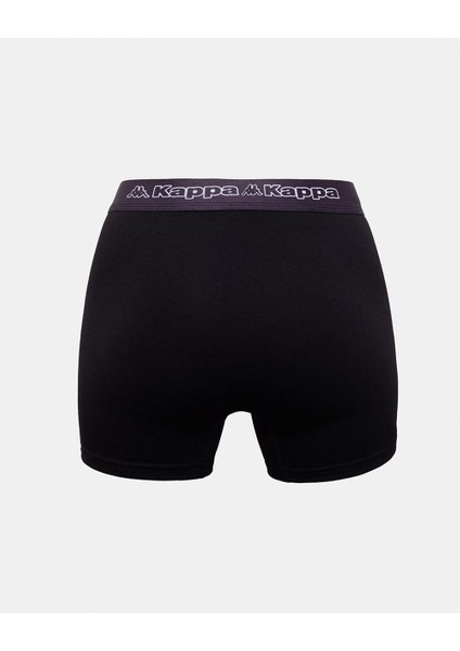 Logo Kabox 2 Erkek Siyah-Mavi Regular Fit Boxer indirimleri