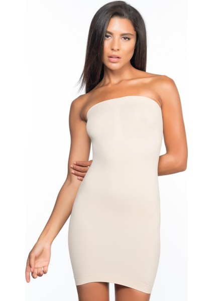 Ten Mı Emay 5065 Straplez Elbise Korse