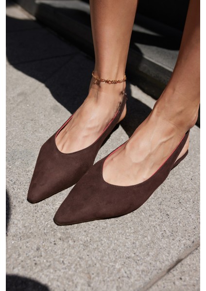Vera Kadın Taba Gercek Suet Mını Topuklu Slıngback Ayakkabi fiyatları