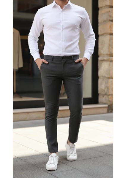 Erkek Slim Fit Likralı Gabardin Pantolon fiyatları