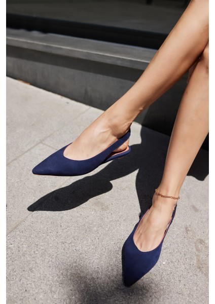 Vera Kadın Taba Gercek Suet Mını Topuklu Slıngback Ayakkabi fırsatları