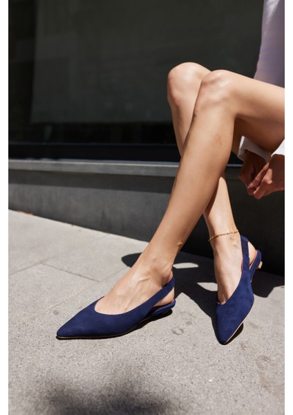 Vera Kadın Taba Gercek Suet Mını Topuklu Slıngback Ayakkabi indirimleri