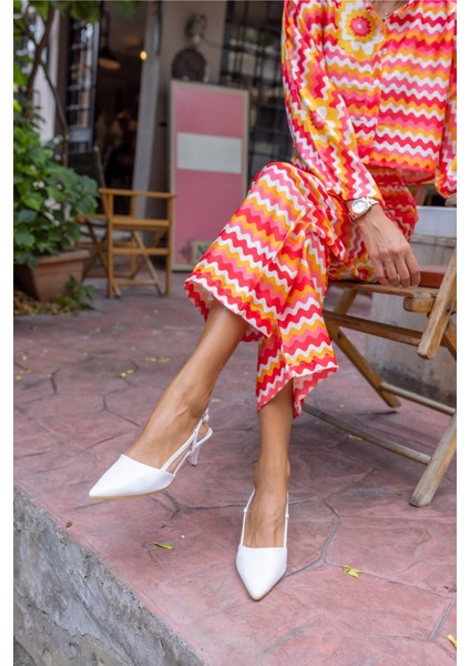 Sonıa Kadın Beyaz Topuklu Sandalet fiyatları