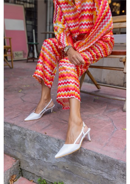 Sonıa Kadın Beyaz Topuklu Sandalet fırsatları