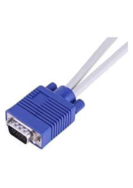 Al-4567 VGA Y Kablo Çoklayıcı Splitter 1 PC 2 Monitör Bağlantısı İçin Uygun