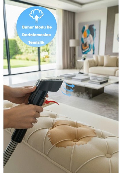 DY-506F Buhar Fonksiyonlu Dijital Ekran Halı-Koltuk Yıkama ve Leke Çıkartma Makinesi fırsatları
