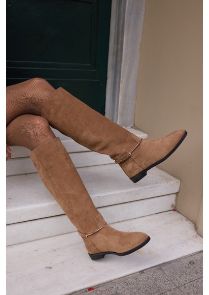 Elvira Kadın Taba Tutun Gercek Suet Toka Detay Çizme