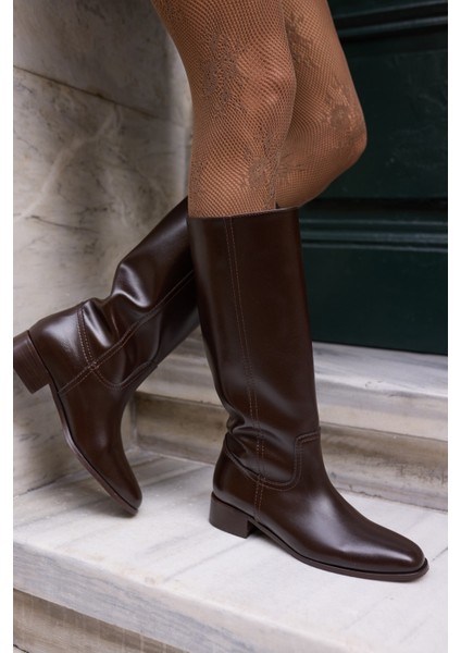 Belins Kadın Kahve Cilt Binici Çizme fiyatları