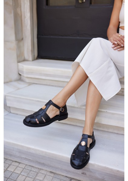 Acerbi Kadin Tutun Taba Gercek Deri Suet Oxford Sandalet fiyatları