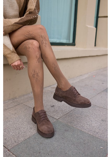 Lech Kadın Kahve Gercek Suet Loafer Bagcıklı Ayakkabi modelleri