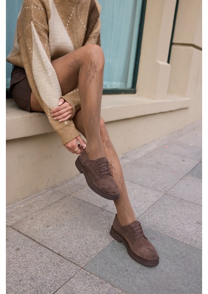 Lech Kadın Kahve Gercek Suet Loafer Bagcıklı Ayakkabi fırsatları