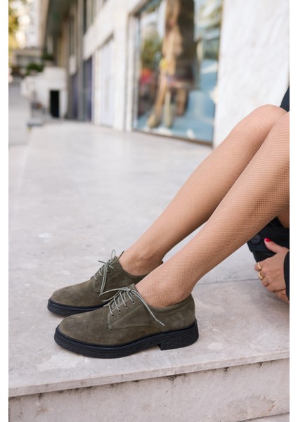 Lech Kadın Kahve Gercek Suet Loafer Bagcıklı Ayakkabi indirimleri