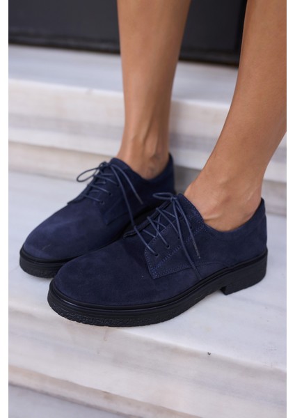 Lech Kadın Kahve Gercek Suet Loafer Bagcıklı Ayakkabi