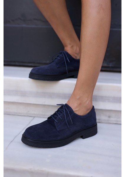 Lech Kadın Kahve Gercek Suet Loafer Bagcıklı Ayakkabi