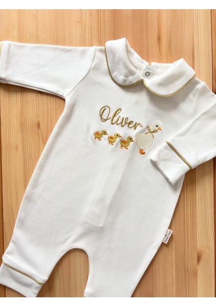 isim Nakışlı Civciv 4'lü Yenidoğan Tulum Bebek Seti - %100 Pamuk Battaniye, Tulum, Şapka, Eldiven fiyatları