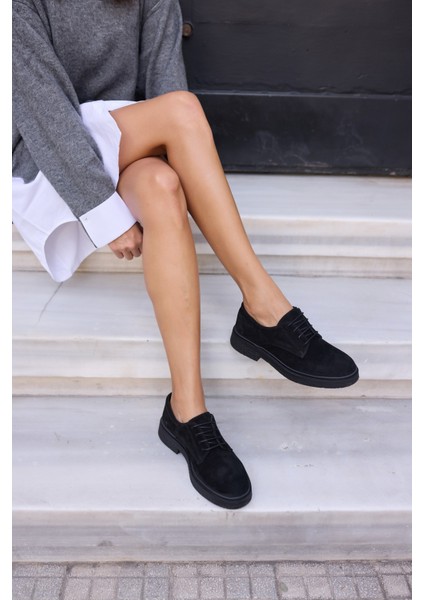 Lech Kadın Kahve Gercek Suet Loafer Bagcıklı Ayakkabi indirimleri