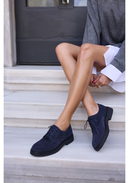 Lech Kadın Kahve Gercek Suet Loafer Bagcıklı Ayakkabi