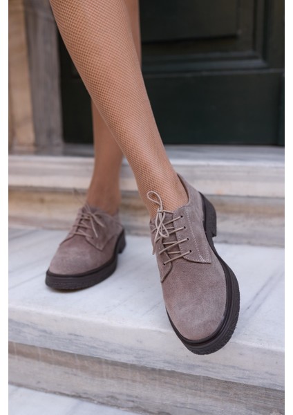 Lech Kadın Kahve Gercek Suet Loafer Bagcıklı Ayakkabi modelleri
