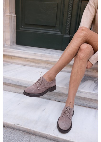 Lech Kadın Kahve Gercek Suet Loafer Bagcıklı Ayakkabi indirimleri