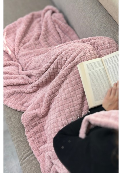 Wellsoft Battaniye-Pudra Tv Battaniyesi- Peluş Polar Yumuşak Battaniye-110x160 cm fırsatları