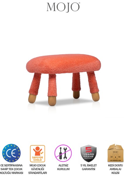 Yoyo Ikili Çocuk Taburesi Mercan