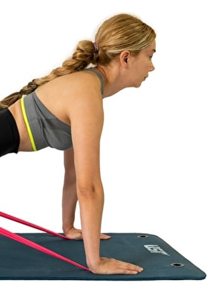 Pilates Bant Seti 3'lü Farklı Sertlikte Direnç Bantları 120 cm Aktif Esneme İçin