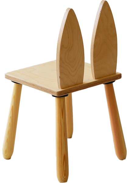 Doğal Ahşap Çocuk Sandalye Tilki modelleri