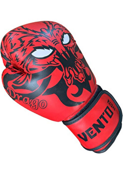 Drago Boks Eldiveni Kırmızı 16 oz Cırt Bantlı Suni Deri Malzeme ile Üretilmiştir indirimleri
