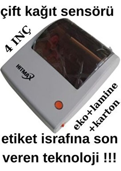 HT-1400 Barkod Yazıcı Ofis Tipi Termal Baskı Teknolojisi 217x182x172 mm