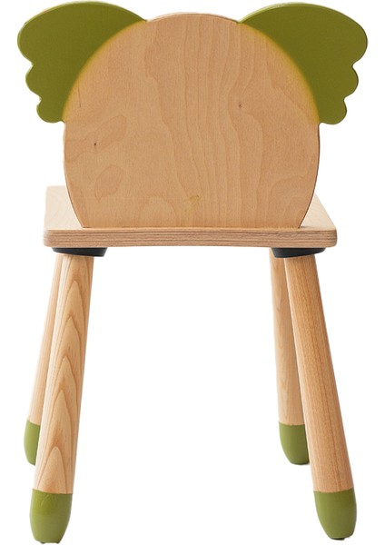 Doğal Ahşap Renkli Çocuk Sandalye Koala fırsatları