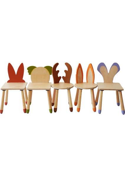 Doğal Ahşap Renkli Çocuk Sandalye Koala indirimleri