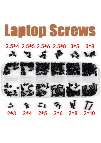 240PCS Paslanmaz Çelik Dizüstü Bilgisayar Vidaları Kit M2, M2.5, M3 Lenovo Toshiba Gateway Samsung Hp Ibm Dell Dell Acer Asus (Yurt Dışından) fırsatları
