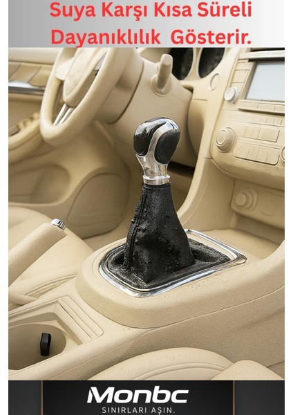 Renault Kangoo Siyah Suni Deriden Üretilen Kaliteli ve Dayanıklı Siyah Spor Düz Dikiş Vites Körüğü fiyatları