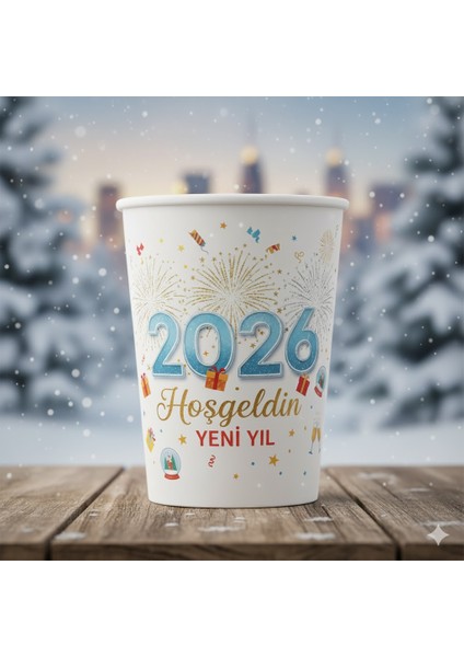 Karton Bardak 2016 Temalı Özel (100 Adet)