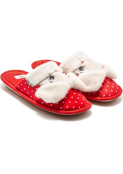 Bunny Kadın Ev Terliği Kırmızı 36/41