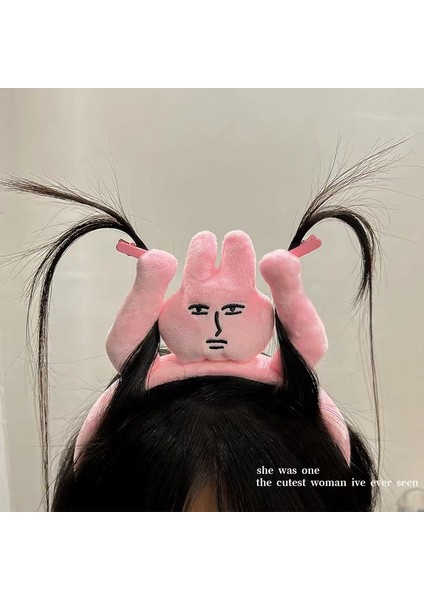 Pembe Tavşan Kafa Bandı Komik Kafa Bandı Eğlenceli Karikatür Kafa Bandı Çirkin Patlama Muz Saç Tokası (Yurt Dışından) fiyatları